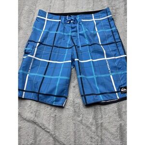 Quicksilver Men's Board Shorts Swim Trunks Size 38 Blue